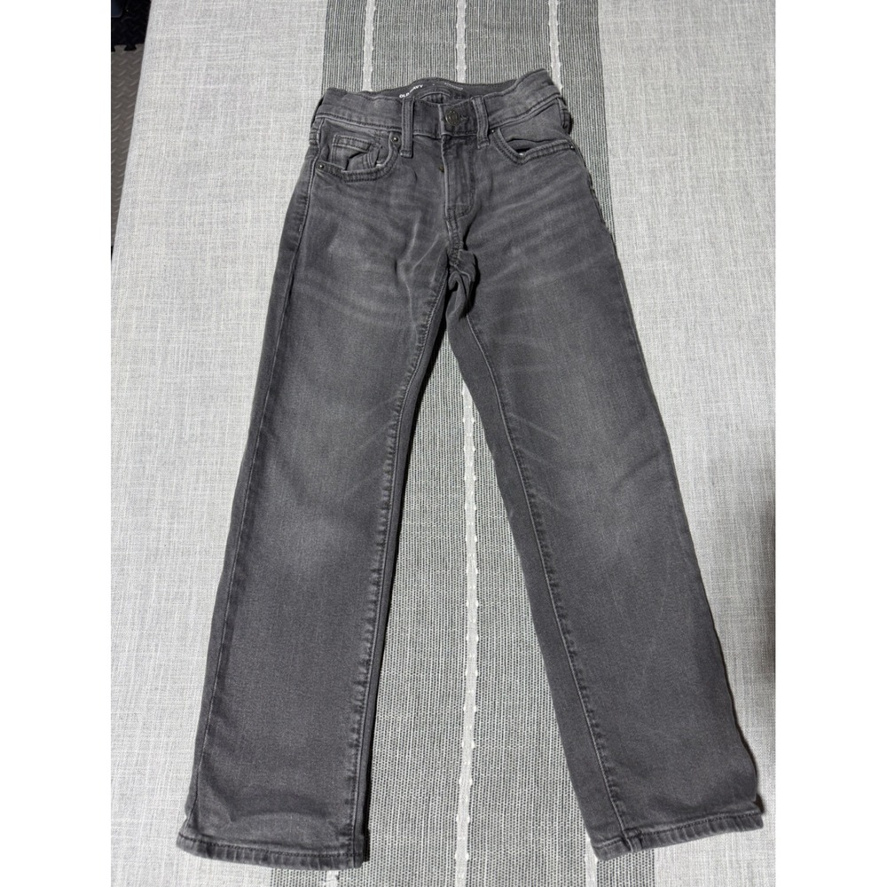 Old Navy Kids Straight Built In Flex Gray Denim Jeans Size 7